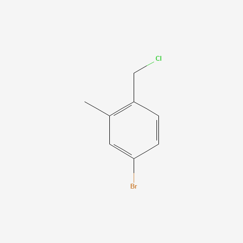 4-bromo-1-(chloromethyl)-2-methylbenzene (CAS: 24078-15-7) - Chemical Structure and Molecular Formula 