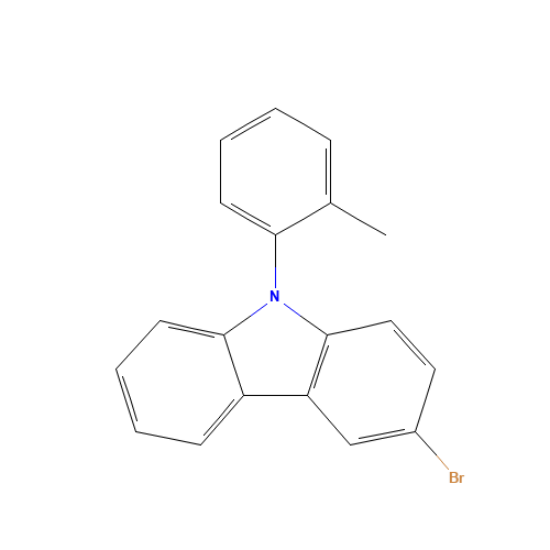 3-bromo-9-(2-methylphenyl)carbazole (CAS: 1133057-81-4) - Related Chemical Product