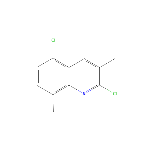 2,5-dichloro-3-ethyl-8-methylquinoline (CAS: 1031927-97-5) - Chemical Structure and Molecular Formula 