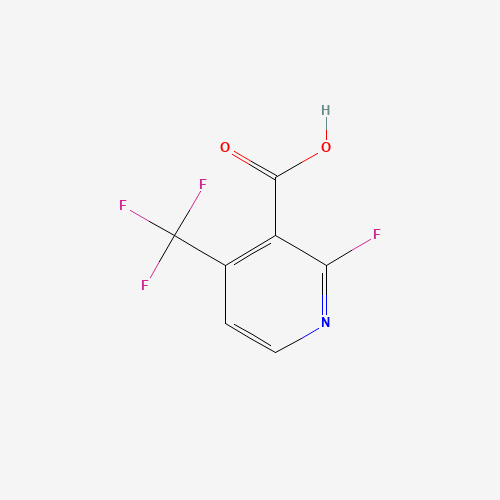 2-fluoro-4-(trifluoromethyl)pyridine-3-carboxylic acid (CAS: 1040681-74-0) - Chemical Structure and Molecular Formula 