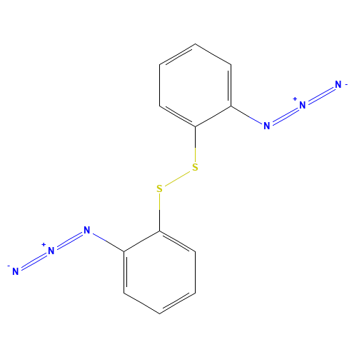 1-azido-2-[(2-azidophenyl)disulfanyl]benzene (CAS: 78715-74-9) - Chemical Structure and Molecular Formula 