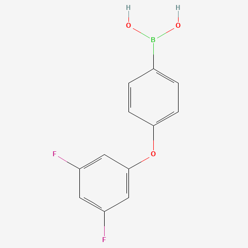 [4-(3,5-difluorophenoxy)phenyl]boronic acid (CAS: 1029438-51-4) - Chemical Structure and Molecular Formula 