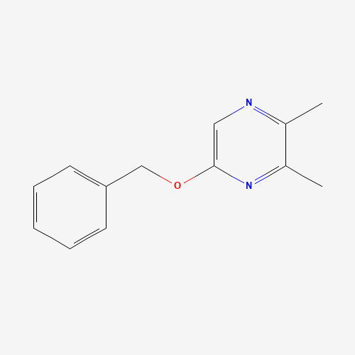 2,3-dimethyl-5-phenylmethoxypyrazine (CAS: 1252906-06-1) - Chemical Structure and Molecular Formula 
