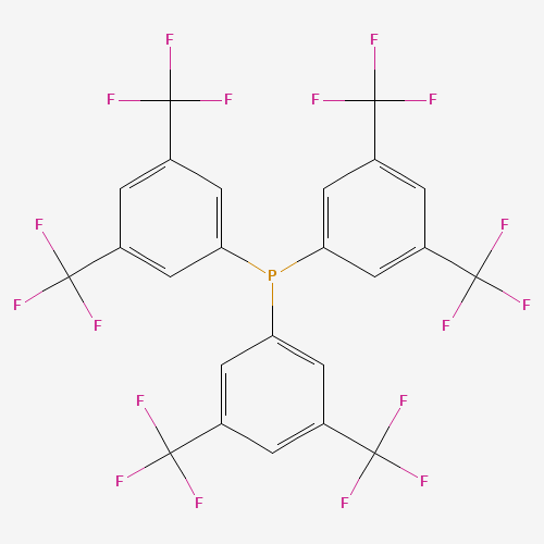 tris[3,5-bis(trifluoromethyl)phenyl]phosphane (CAS: 175136-62-6) - Chemical Structure and Molecular Formula 