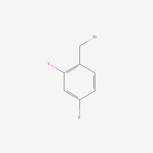 1-(bromomethyl)-4-fluoro-2-iodobenzene (CAS: 70931-59-8) - Chemical Structure and Molecular Formula 