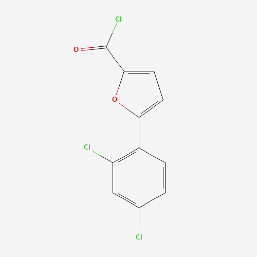 5-(2,4-dichlorophenyl)furan-2-carbonyl chloride (CAS: 134448-45-6) - Chemical Structure and Molecular Formula 
