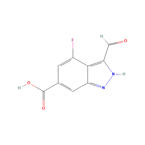 4-fluoro-3-formyl-2H-indazole-6-carboxylic acid (CAS: 885521-73-3) - Related Chemical Product