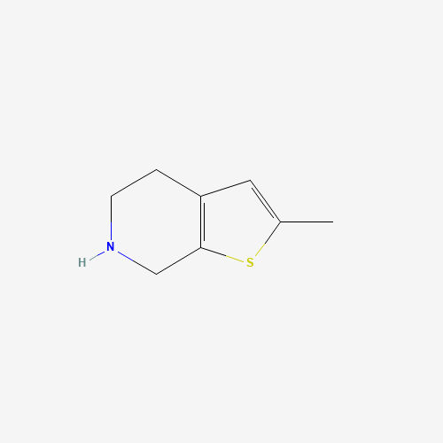 2-methyl-4,5,6,7-tetrahydrothieno[2,3-c]pyridine (CAS: 757152-25-3) - Chemical Structure and Molecular Formula 