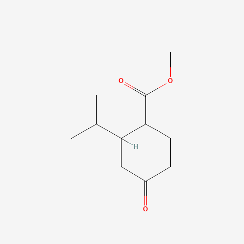 methyl 4-oxo-2-propan-2-ylcyclohexane-1-carboxylate (CAS: 1334388-03-2) - Chemical Structure and Molecular Formula 