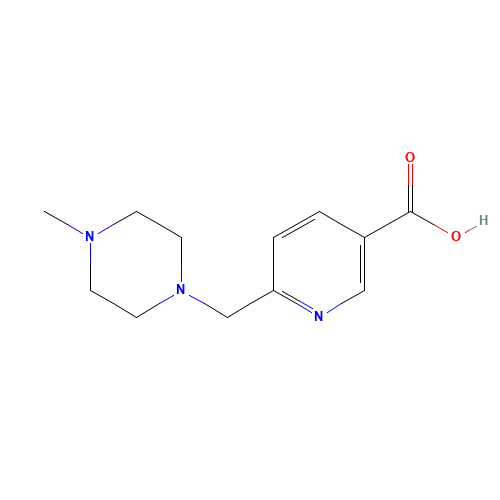 6-[(4-methylpiperazin-1-yl)methyl]pyridine-3-carboxylic acid (CAS: 637354-27-9) - Related Chemical Product