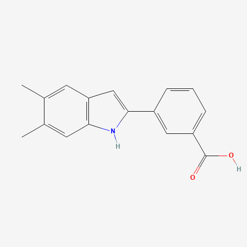 3-(5,6-dimethyl-1H-indol-2-yl)benzoic acid (CAS: 835594-99-5) - Related Chemical Product