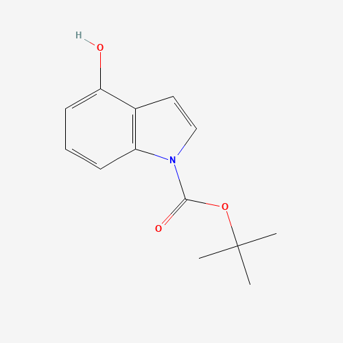 tert-butyl 4-hydroxyindole-1-carboxylate (CAS: 879093-22-8) - Chemical Structure and Molecular Formula 