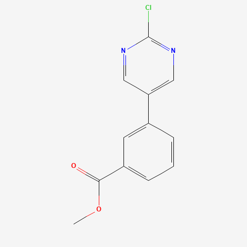 methyl 3-(2-chloropyrimidin-5-yl)benzoate (CAS: 1354496-08-4) - Chemical Structure and Molecular Formula 