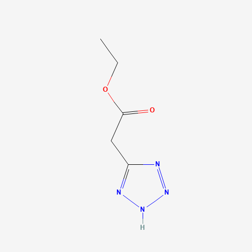 ethyl 2-(2H-tetrazol-5-yl)acetate (CAS: 13616-37-0) - Chemical Structure and Molecular Formula 