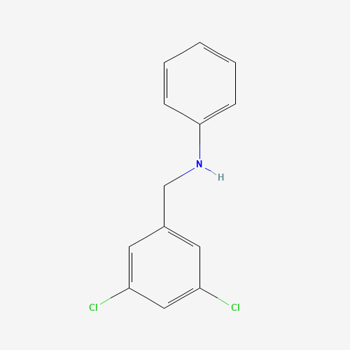 N-[(3,5-dichlorophenyl)methyl]aniline (CAS: 1179716-45-0) - Chemical Structure and Molecular Formula 