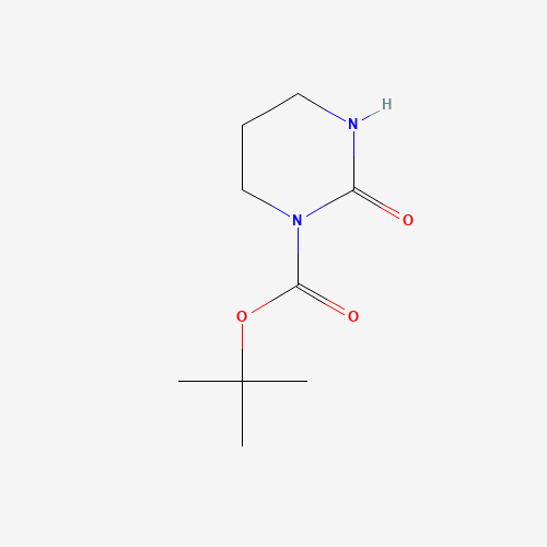 tert-butyl 2-oxo-1,3-diazinane-1-carboxylate (CAS: 131056-76-3) - Chemical Structure and Molecular Formula 