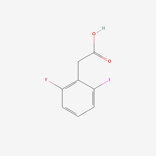 2-(2-fluoro-6-iodophenyl)acetic acid (CAS: 1261782-26-6) - Chemical Structure and Molecular Formula 