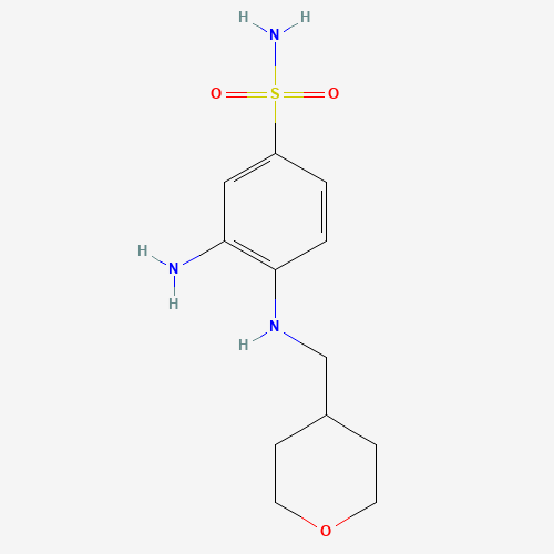 3-amino-4-(oxan-4-ylmethylamino)benzenesulfonamide (CAS: 1271003-71-4) - Related Chemical Product