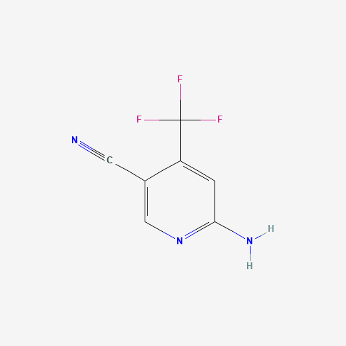 6-amino-4-(trifluoromethyl)pyridine-3-carbonitrile (CAS: 1260382-03-3) - Chemical Structure and Molecular Formula 