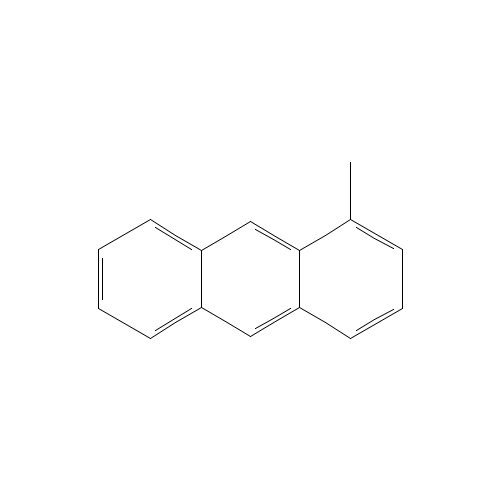 1-methylanthracene (CAS: 610-48-0) - Chemical Structure and Molecular Formula 