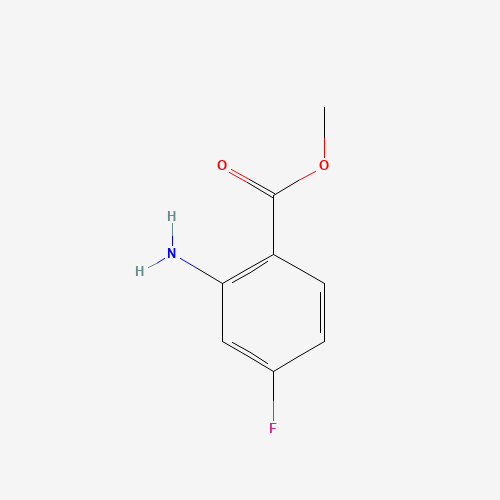 methyl 2-amino-4-fluorobenzoate (CAS: 2475-81-2) - Chemical Structure and Molecular Formula 