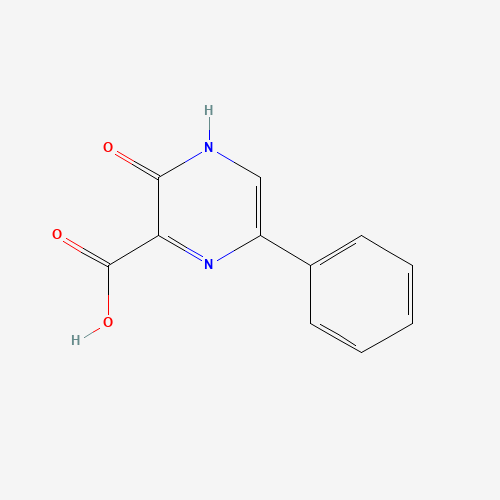 2-oxo-5-phenyl-1H-pyrazine-3-carboxylic acid (CAS: 110460-18-9) - Chemical Structure and Molecular Formula 