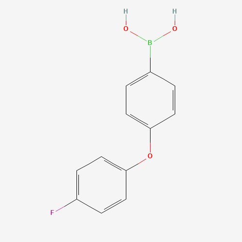 [4-(4-fluorophenoxy)phenyl]boronic acid (CAS: 361437-00-5) - Chemical Structure and Molecular Formula 