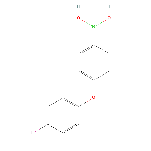 [4-(4-fluorophenoxy)phenyl]boronic acid (CAS: 361437-00-5) - Chemical Structure and Molecular Formula 