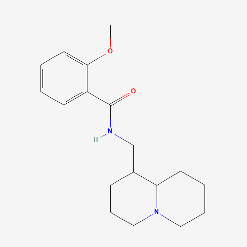 N-(2,3,4,6,7,8,9,9a-octahydro-1H-quinolizin-1-ylmethyl)-2-methoxybenzamide (CAS: 676531-07-0) - Chemical Structure and Molecular Formula 