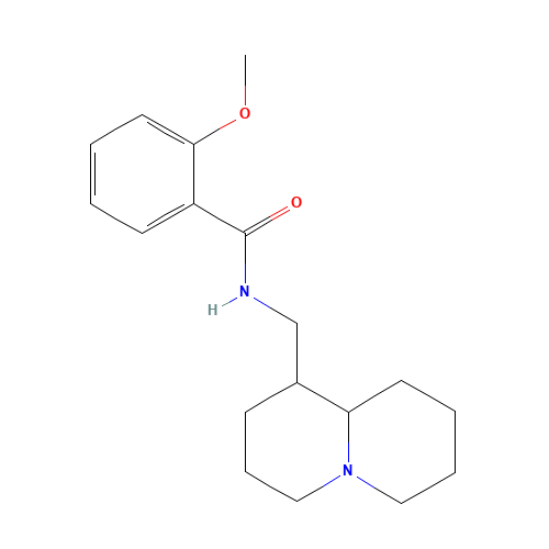 N-(2,3,4,6,7,8,9,9a-octahydro-1H-quinolizin-1-ylmethyl)-2-methoxybenzamide (CAS: 676531-07-0) - Related Chemical Product