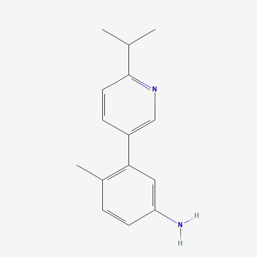4-methyl-3-(6-propan-2-ylpyridin-3-yl)aniline (CAS: 1207877-90-4) - Related Chemical Product