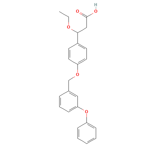 3-ethoxy-3-[4-[(3-phenoxyphenyl)methoxy]phenyl]propanoic acid (CAS: 1202575-30-1) - Related Chemical Product