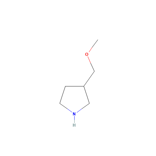 3-(methoxymethyl)pyrrolidine (CAS: 936940-38-4) - Chemical Structure and Molecular Formula 