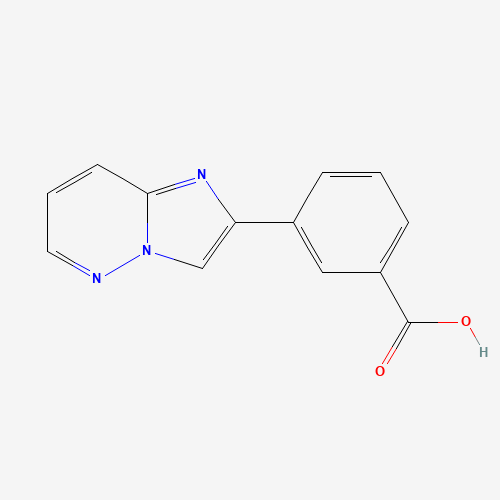 3-imidazo[1,2-b]pyridazin-2-ylbenzoic acid (CAS: 1149381-74-7) - Chemical Structure and Molecular Formula 