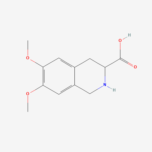 6,7-dimethoxy-1,2,3,4-tetrahydroisoquinoline-3-carboxylic acid (CAS: 76824-86-7) - Chemical Structure and Molecular Formula 