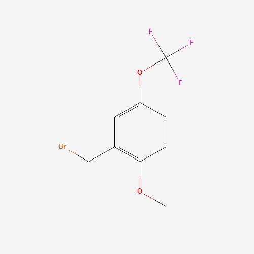 2-(bromomethyl)-1-methoxy-4-(trifluoromethoxy)benzene (CAS: 478484-53-6) - Chemical Structure and Molecular Formula 