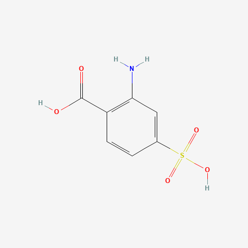 2-amino-4-sulfobenzoic acid (CAS: 98-43-1) - Chemical Structure and Molecular Formula 