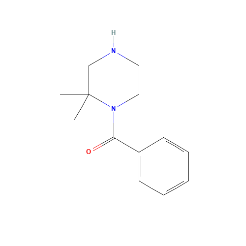 (2,2-dimethylpiperazin-1-yl)-phenylmethanone (CAS: 1244740-89-3) - Chemical Structure and Molecular Formula 