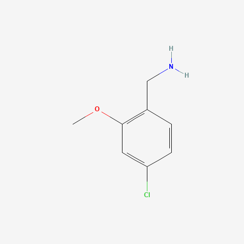 (4-chloro-2-methoxyphenyl)methanamine (CAS: 896127-80-3) - Chemical Structure and Molecular Formula 