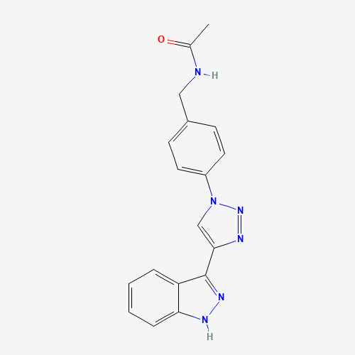 N-[[4-[4-(1H-indazol-3-yl)triazol-1-yl]phenyl]methyl]acetamide (CAS: 1383702-29-1) - Related Chemical Product