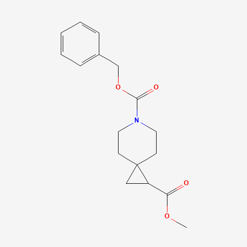 6-O-benzyl 2-O-methyl 6-azaspiro[2.5]octane-2,6-dicarboxylate (CAS: 1419221-95-6) - Chemical Structure and Molecular Formula 