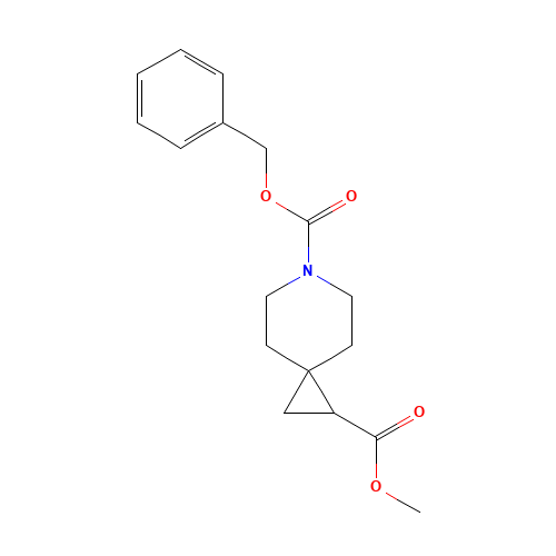 6-O-benzyl 2-O-methyl 6-azaspiro[2.5]octane-2,6-dicarboxylate (CAS: 1419221-95-6) - Chemical Structure and Molecular Formula 