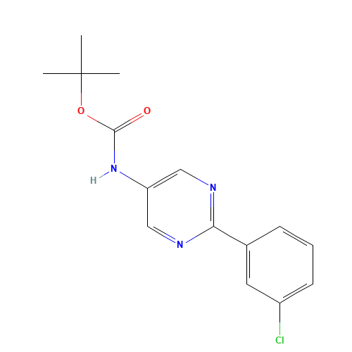 tert-butyl N-[2-(3-chlorophenyl)pyrimidin-5-yl]carbamate (CAS: 1314390-35-6) - Related Chemical Product