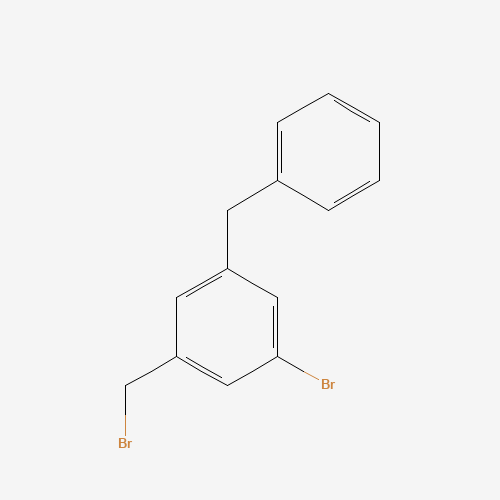 1-benzyl-3-bromo-5-(bromomethyl)benzene (CAS: 251966-71-9) - Chemical Structure and Molecular Formula 