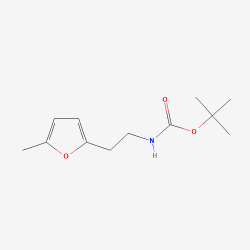 tert-butyl N-[2-(5-methylfuran-2-yl)ethyl]carbamate (CAS: 537041-67-1) - Chemical Structure and Molecular Formula 