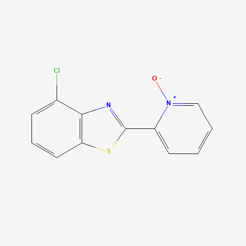 4-chloro-2-(1-oxidopyridin-1-ium-2-yl)-1,3-benzothiazole (CAS: 1432592-46-5) - Chemical Structure and Molecular Formula 