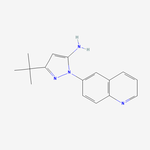 5-tert-butyl-2-quinolin-6-ylpyrazol-3-amine (CAS: 897373-62-5) - Related Chemical Product