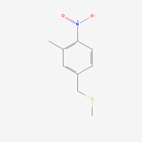 2-methyl-4-(methylsulfanylmethyl)-1-nitrobenzene (CAS: 1296198-29-2) - Chemical Structure and Molecular Formula 