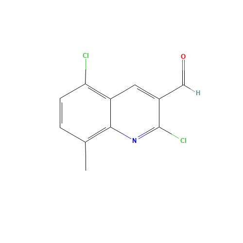 2,5-dichloro-8-methylquinoline-3-carbaldehyde (CAS: 948291-36-9) - Chemical Structure and Molecular Formula 