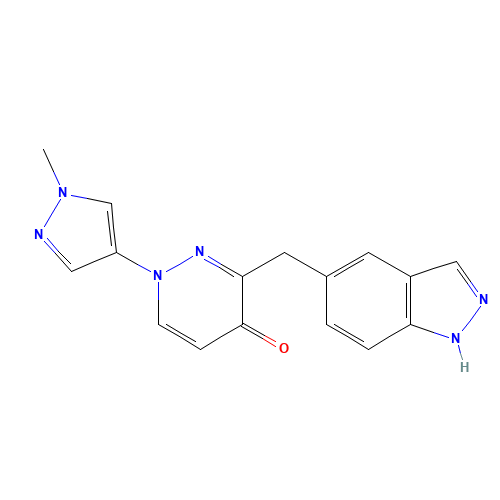 3-(1H-indazol-5-ylmethyl)-1-(1-methylpyrazol-4-yl)pyridazin-4-one (CAS: 1314382-41-6) - Related Chemical Product